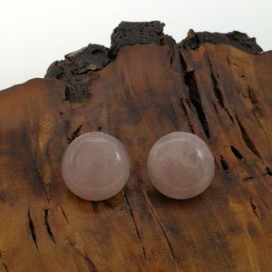 Vintage Jewelry - Vintage dainty minimal pink quartz gemstone smoke Vintage Jewelry - Vintage dainty minimal pink quartz gemstone smoke